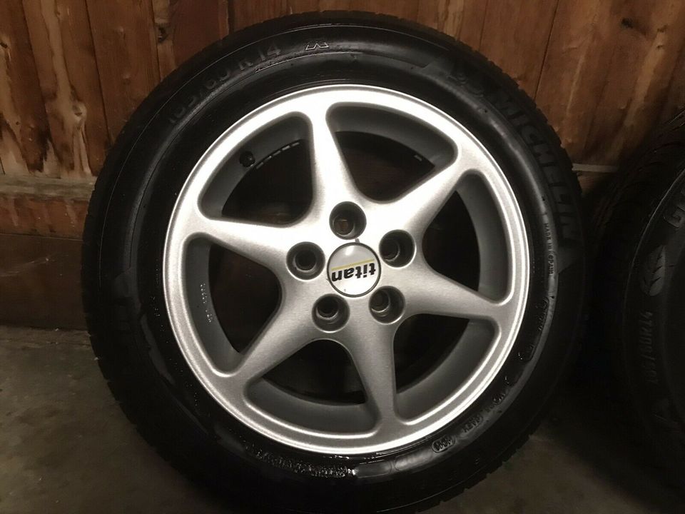 Titan Alufelgen 14“ Zoll 195/60R14 Räder Felgen Renault in Satteldorf