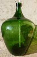 Glasflasche, Glasballon grün - alt Vintage Korbflasche Bayern - Miltenberg Vorschau