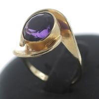 Ring Gold Amethyst 585 14 Kt Gelbgold Edelstein www.juweliero.de Nordrhein-Westfalen - Gelsenkirchen Vorschau