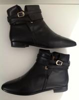 Massimo Dutti Stiefeletten Boots Ankleboots schwarz Gold 38 Nordrhein-Westfalen - Meerbusch Vorschau