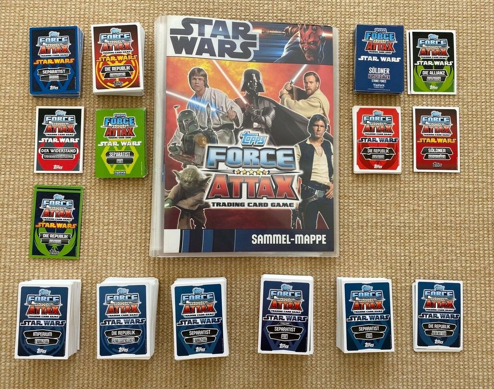 Große Sammlung Star Wars Attax - versch. Serien, 550 Stk. + Album in Grasbrunn