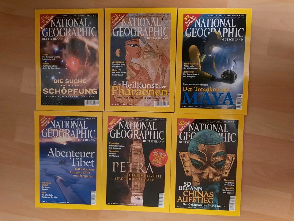 National Geographic, Ausgaben des Jahres 2003 in Osterspai