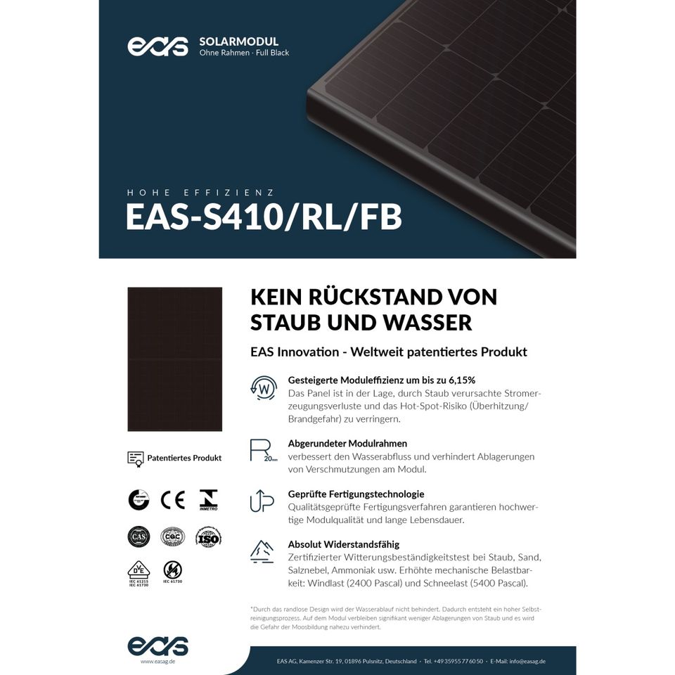 APsystems  820W / 800W DS3-M WIFI Balkonkraftwerk full black rand in Pulsnitz