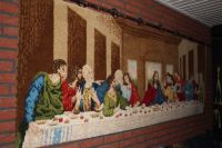 Wandteppich von Da Vinci "das Abendmahl" 248x84cm Handgeknüpft Niedersachsen - Stadland Vorschau