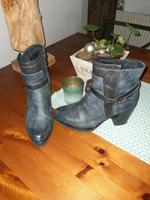 Marco Tozzi Stiefelette,blau,w.neu,2-3 x getr.,Gr.38 Niedersachsen - Norden Vorschau