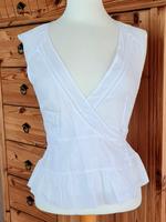 ESPRIT TOP WICKEL BLUSE SHIRT WEISS STICKEREI XXS 32/34 WIE NEU!! Hessen - Felsberg Vorschau