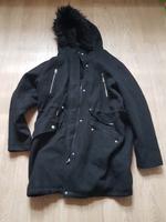 Mantel Damen Schwarz wie neu Gr. 46 Mitte - Wedding Vorschau