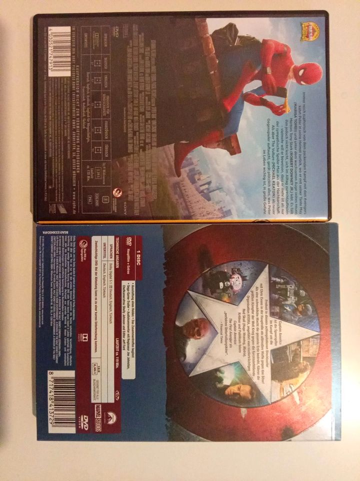 Marvel DVD Set "Spiderman Homecoming" und "Captain America" in München