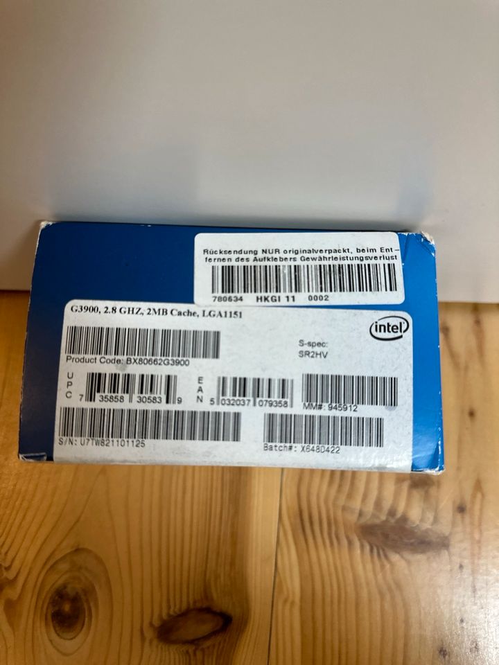 Intel CELERON G3900 Prozessor LGA1151 in OVP in Frankfurt am Main