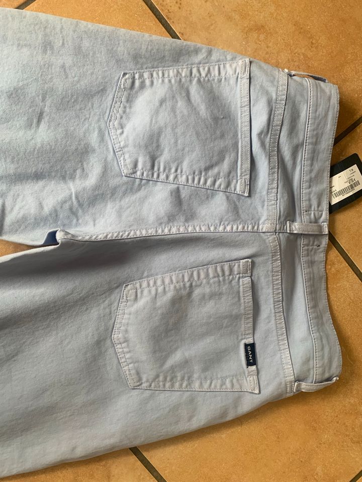 NEU Gant Damen Hose Chino Stoffhose hellblau Größe 28 in Issum