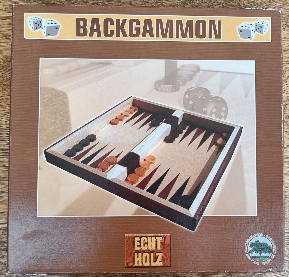 Backgammon aus Echtholz in Kammlach