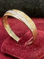 GOLD DIAMANTEN DAMEN RING 14k 585 Gr. 62 2,21g GG AU Berlin - Neukölln Vorschau