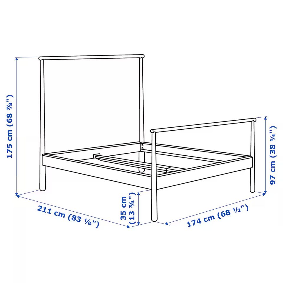 Wunderschönes IKEA Bett GJÖRA 1,40 x 2 Meter in Gelsenkirchen