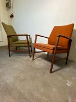 Fritz Hansen Teak Sessel Easy Lounge Chair Midcentury Couch Sofa Rheinland-Pfalz - Grünstadt Vorschau