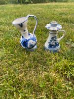 Set Kerzenhalter und Blumenvase Delfts Blue Art Nordrhein-Westfalen - Morsbach Vorschau