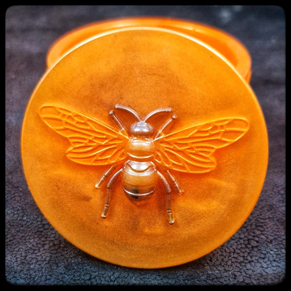 ✅️ Box mit Deckel 9€*VB ☆ Biene Wabe Schale Orange handmade in Wardenburg