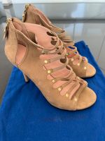 Stuart Weitzman - edle Peeptoe-Sandalen- nude- Gr. 38 Bad Doberan - Landkreis - Kritzmow Vorschau