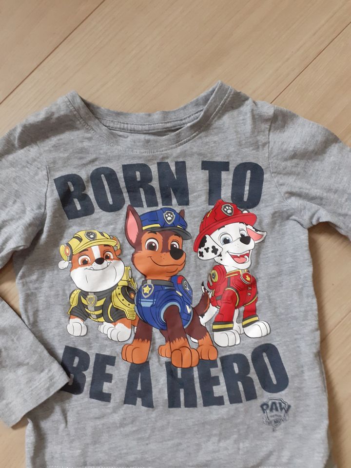 LA-Shirt Gr. 98 104 C&A Paw Patrol, grau, € 2,50 in Lohr (Main)