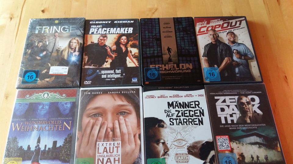 DVD-Paket Liebesfilm, Actionfilm, Thriller, Weihnachtsfilm, Serie in Reichenberg