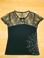 Schwarzes Shirt mit Spinnennetz Thüringen - Erfurt Vorschau