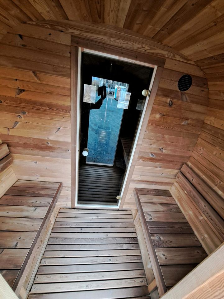 Thermoholz Sauna Quadro 350 cm mit Vorraum in Elsterwerda