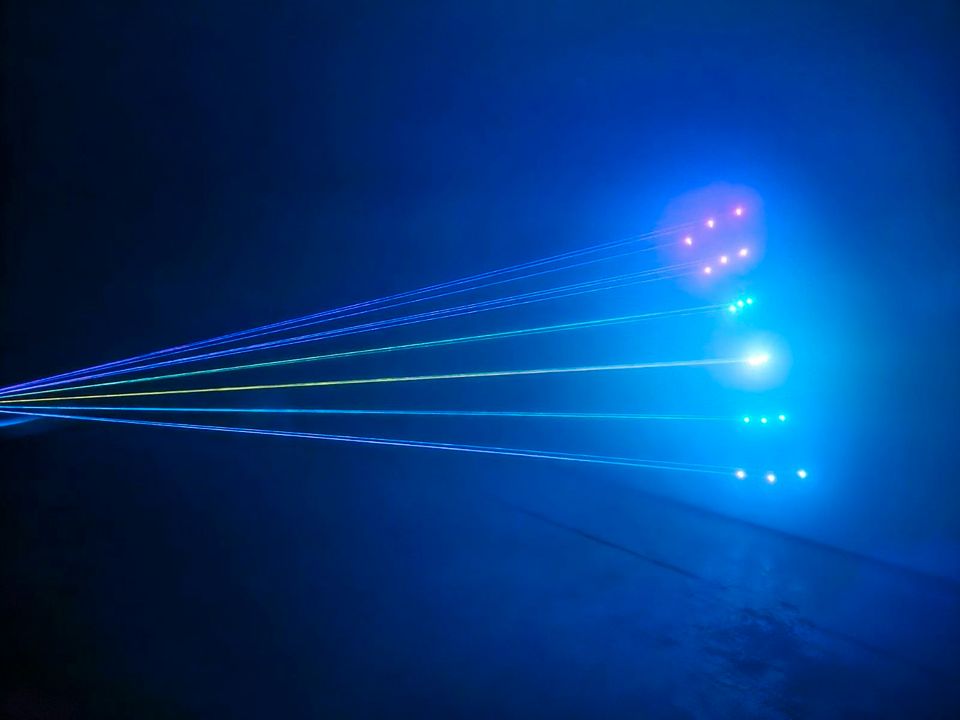 Laser Partylicht Lasershow zum Mieten Discolicht in Bodenheim