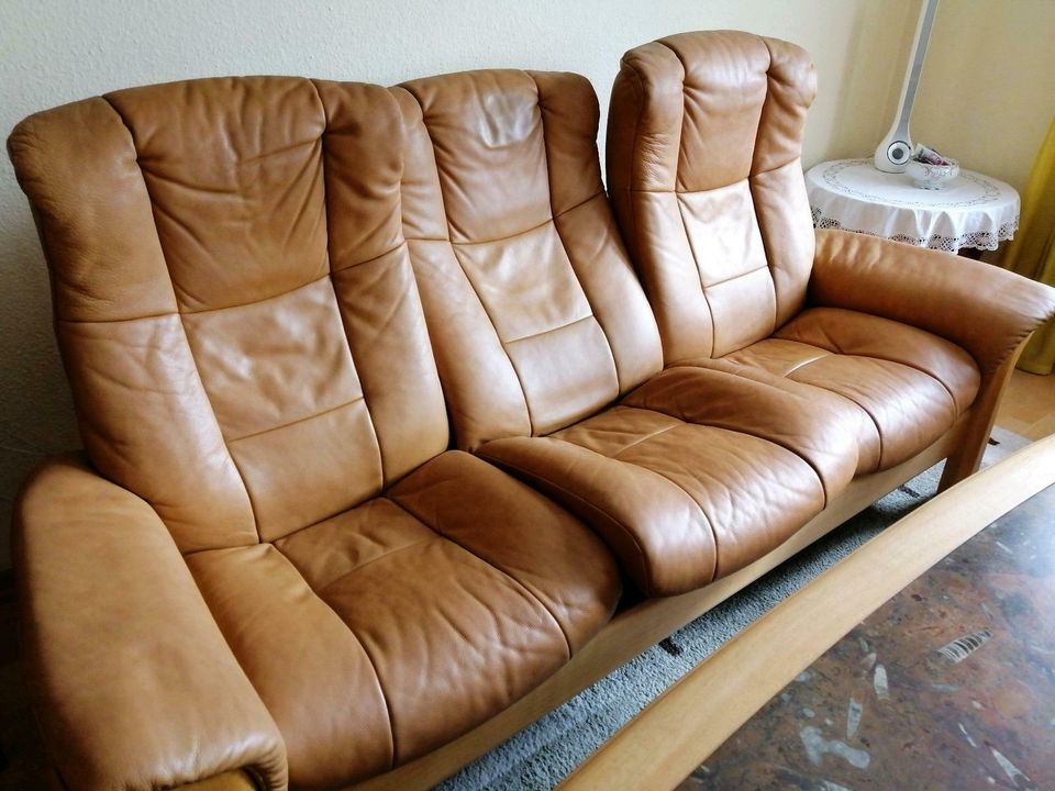 Stressless Ekornes 3Sitzer und Sessel in Beeskow