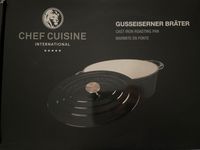 Chef Cuisine Bräter oval 6,7l 34cm neu OVP Cocotte Gusseisen Hessen - Griesheim Vorschau