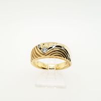 Brillant Gold Ring 585/14kt Gr.56 ca.0,18ct Brillantschmuck Edel Kiel - Mitte Vorschau