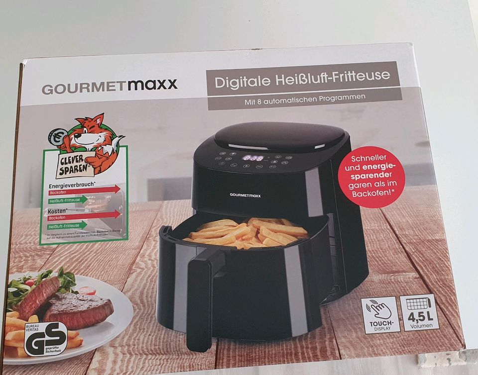 GOURMETmaxx Heißluftfritteuse Digital 4,5l, 1400,00 W, in Stuttgart