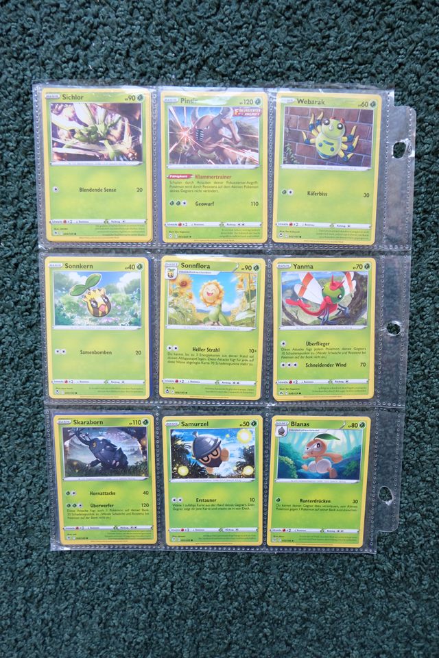 Pokemon Set 46x TYP PFLANZE Sammelkarten Karten Bisasam Folipurba in Dresden