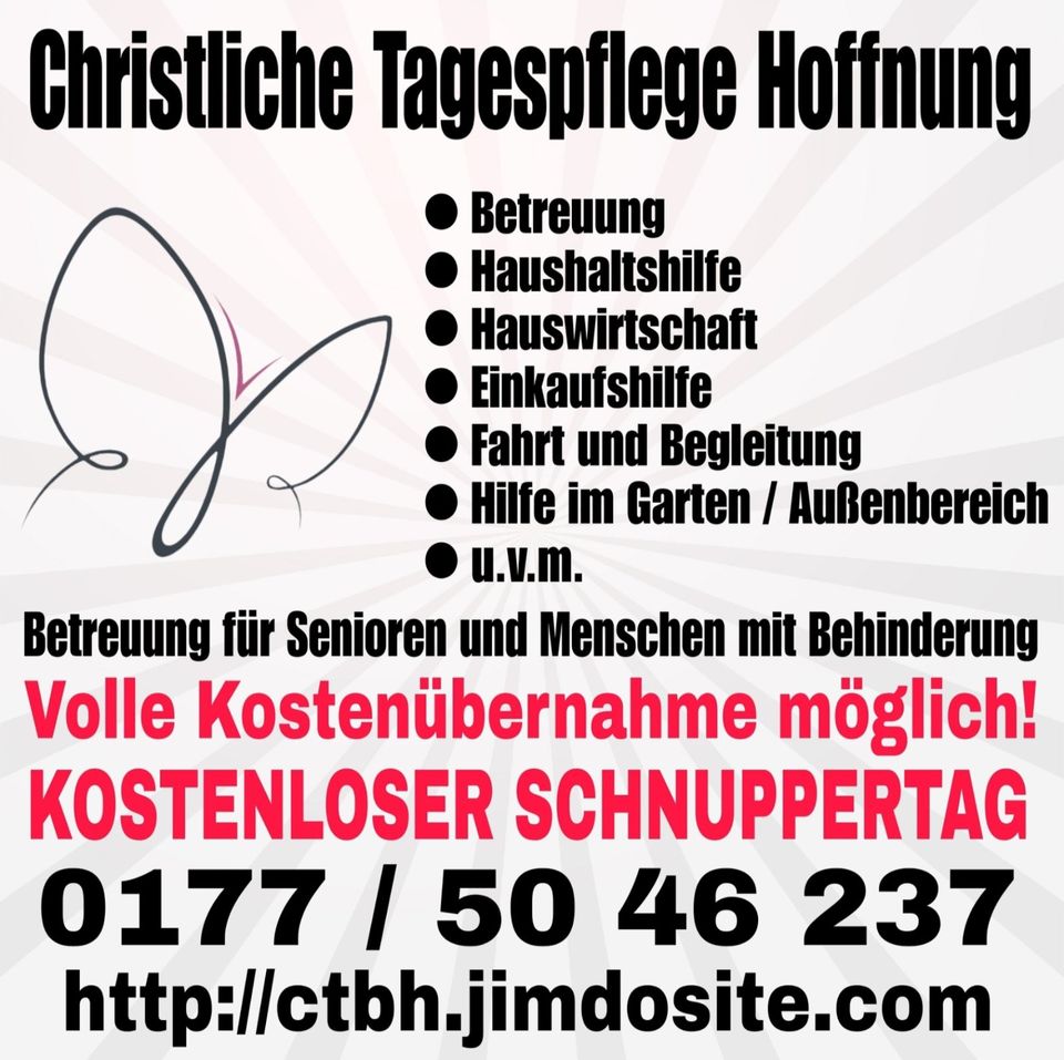 ⭐Senioren Betreuung /Haushaltshilfe /Hilfe im Alltag/Tagespflege⭐ in Biebergemünd