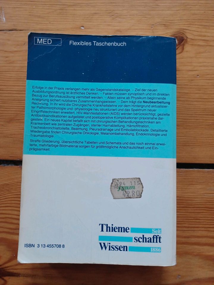 Fachbuch Lehrbuch Chirurgie Thieme Reifferscheid und Weller in Berlin