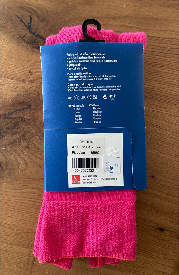 Falke Family Cotton Baumwolle Strumpfhose NEU in OVP Größe 98-104 in Schmallenberg