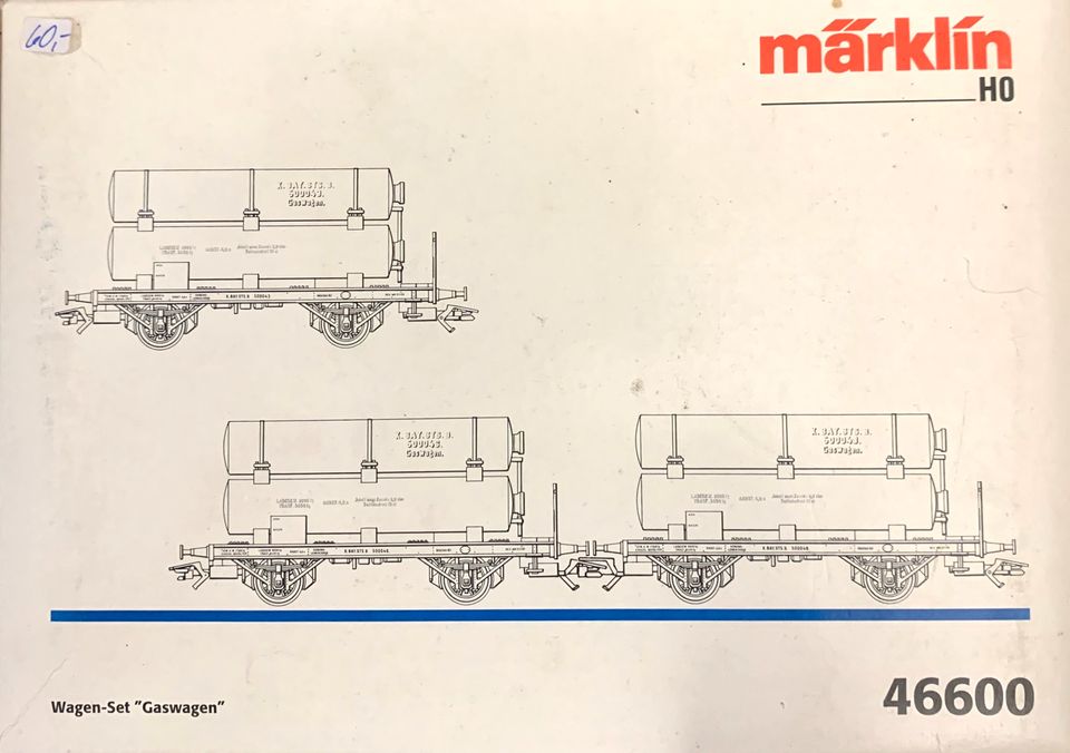 Märklin 46600 Gaswagen K.bay. Ep1 Gleichstromräder in Rasdorf