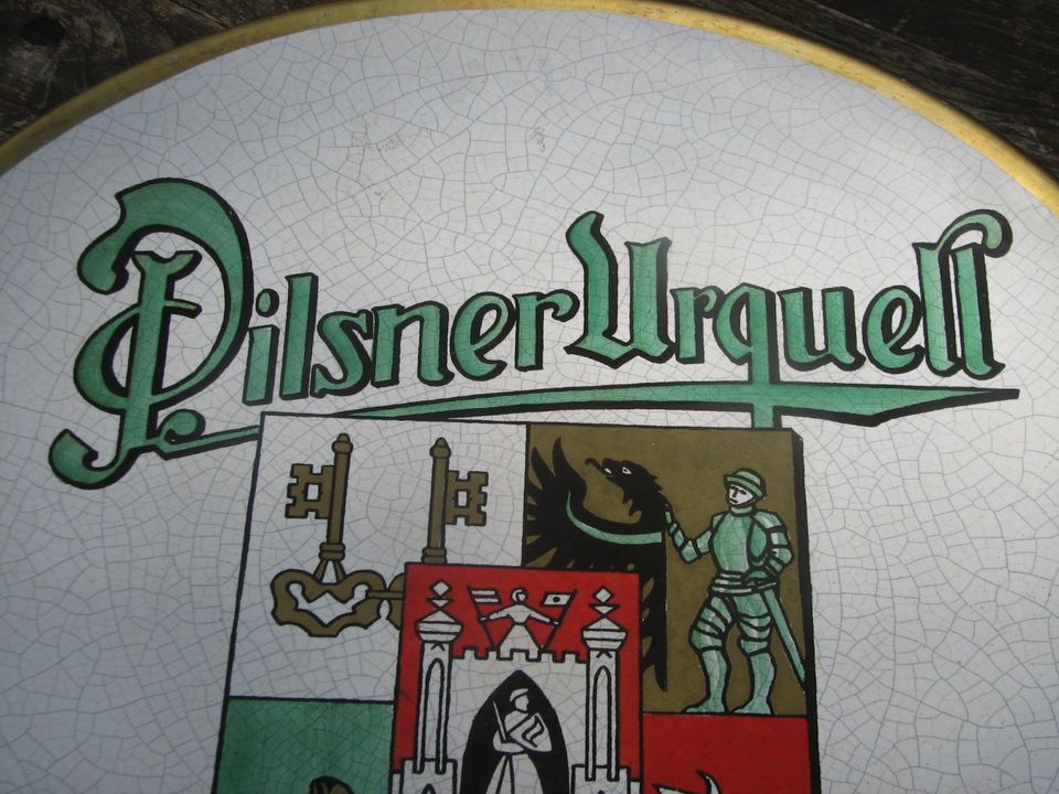 Wandteller 'Pilsner Urquell' topp dekorativ Design Bier in Kirkel