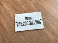 Emailleschild "Raum 205,206,305,306" Flur Türschild 30er antik Rheinland-Pfalz - Ochtendung Vorschau