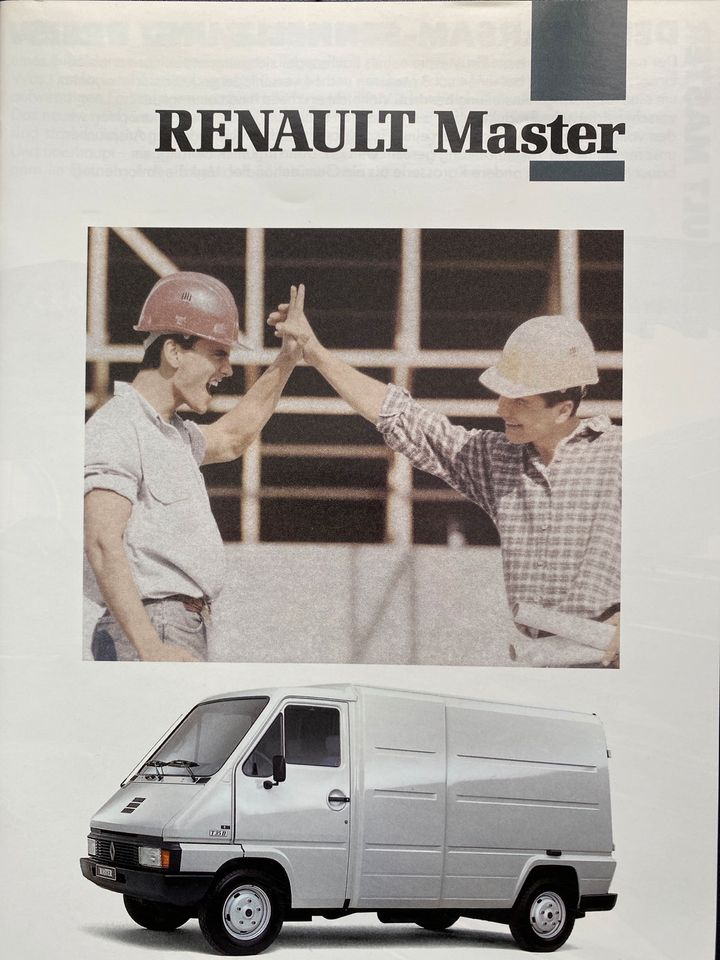 Prospekt Renault Master von 07/1991 in Mettmann