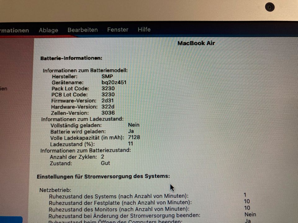 Apple Mac Book Air 13“ 2014 8gb i5 Akku Neu in Rosbach (v d Höhe)