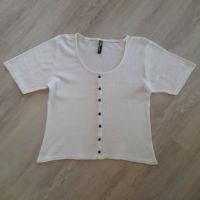 Rippenshirt Shirt Damen L weiß Sachsen - Demitz-Thumitz Vorschau