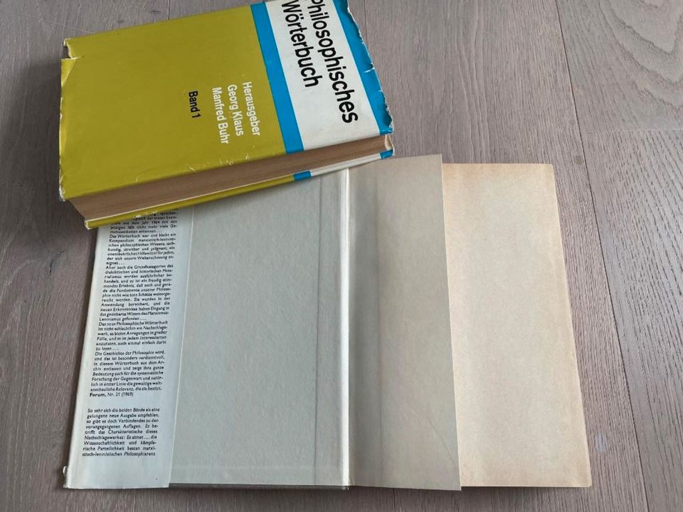 Philosophisches Wörterbuch Band 1 + 2 G. Klaus M. Buhr in Linsengericht