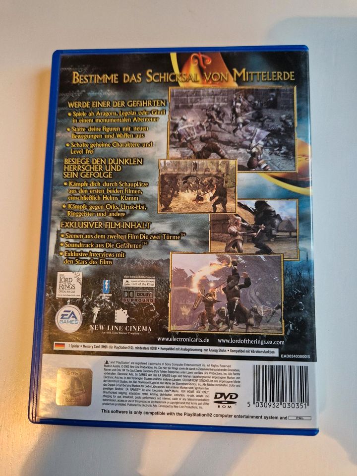 Ps2 - der Herr der Ringe - die zwei Türme - ohne Anleitung in Potsdam