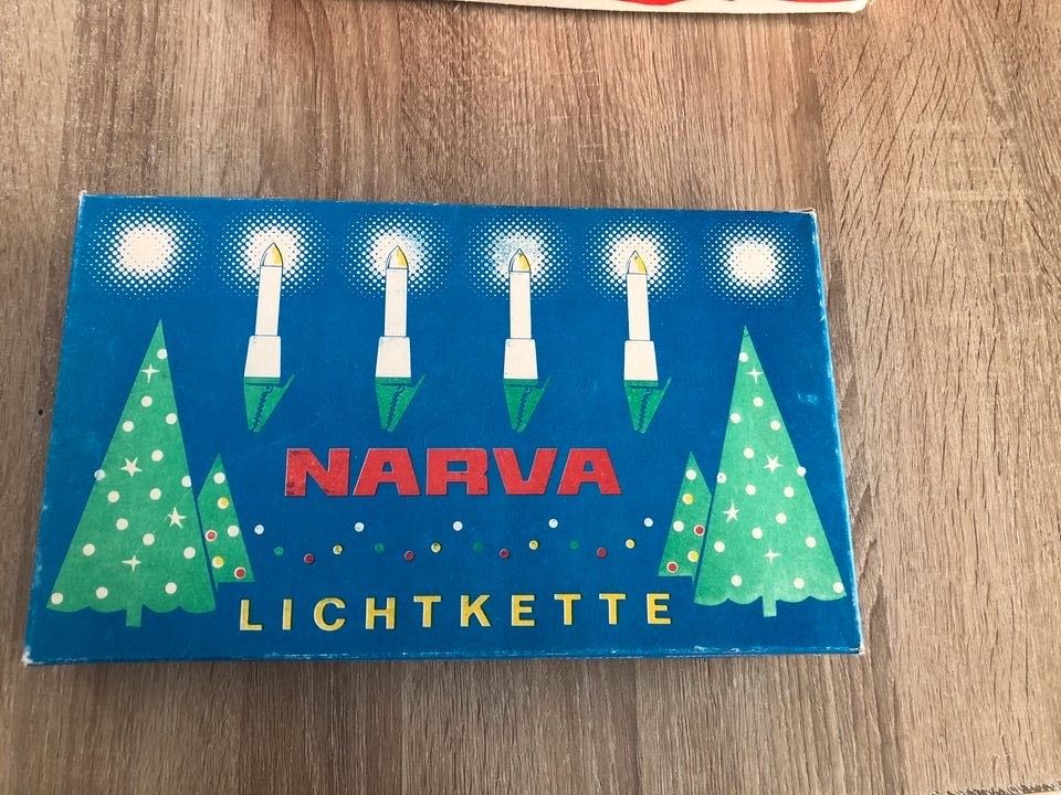 Narva Lichtkette Lichterkette 10-Teilig DDR OVP Topzustand in Dippoldiswalde