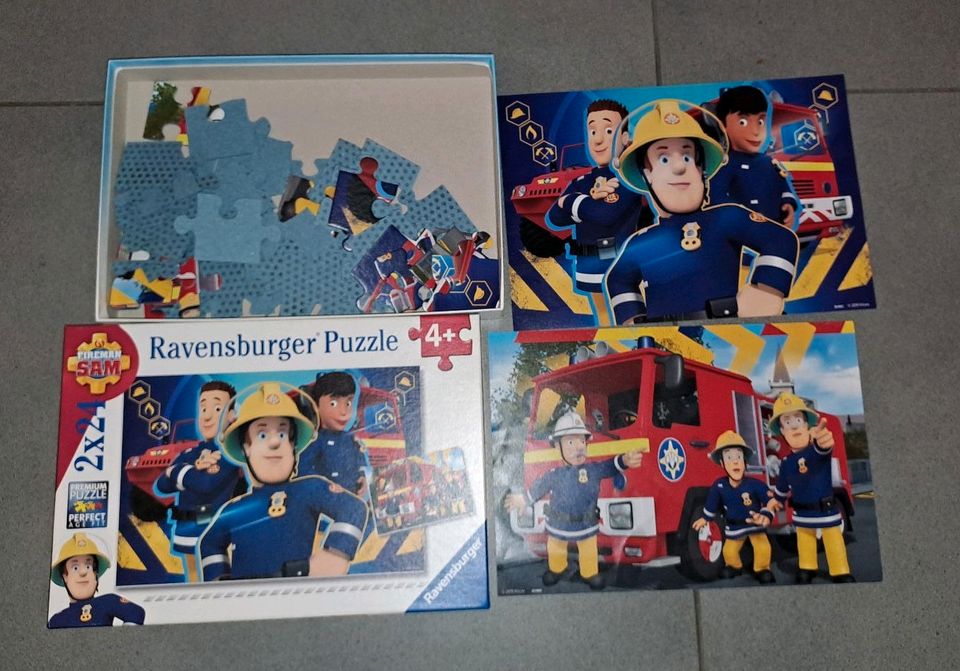 Ravensburger Puzzle 2x24 Teile von Feuerwehrmann Sam in Übach-Palenberg