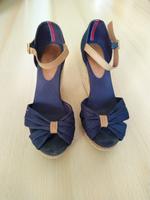 Tommy Hilfiger Damen Pumps Keilabsatz Wedges Peeptoes navy Gr. 40 Thüringen - Jena Vorschau