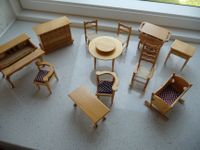 Puppenstube 12teil. Esszimmer mit Kinderwiege Echtholz Handarbeit Baden-Württemberg - Sindelfingen Vorschau