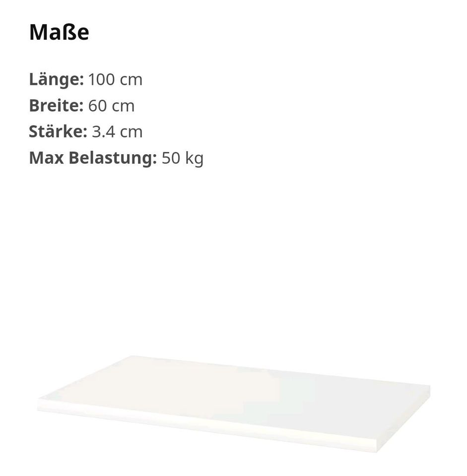 Ikea linnmon Tischplatte neuwertig in Witten