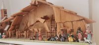 Große Weihnachtskrippe, Handarbeit, Holz, Figuren, plus Kirche Niedersachsen - Wirdum Vorschau