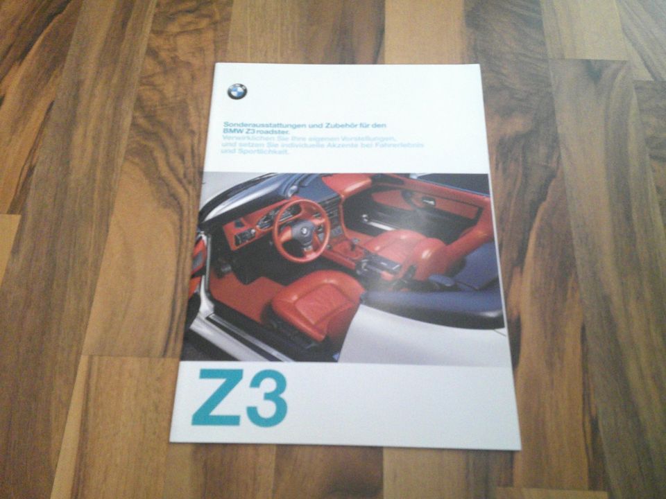 BMW Z3 Roadster Zubehör Prospekt von 1/1997 selten + neuwertig!! in Göttingen