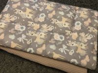 Baby Kuscheldecke, Rehe, Blumen, Geschenk, handmade, Geburt Nordrhein-Westfalen - Bedburg Vorschau